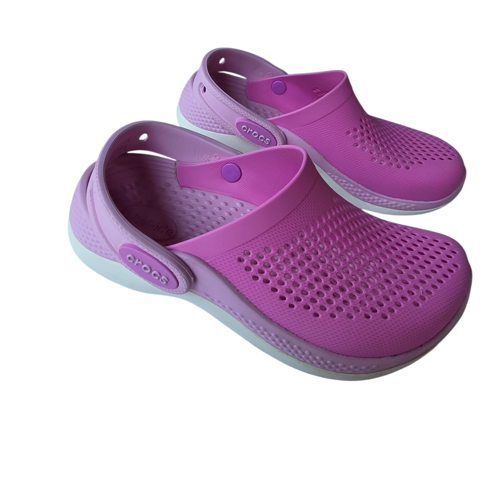 CROCS LITLERIDE GIRL PINK&WHITE